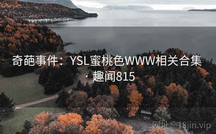 奇葩事件:YSL蜜桃色WWW相关合集 · 趣闻815
