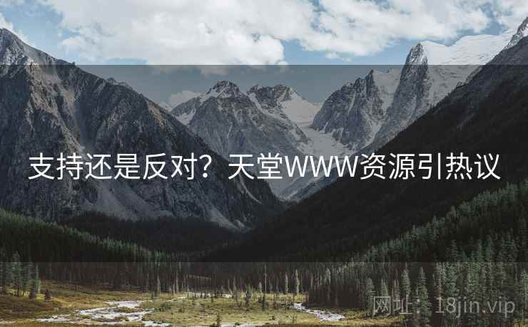 支持还是反对?天堂WWW资源引热议